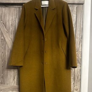 OAK + FORT women green olive coat